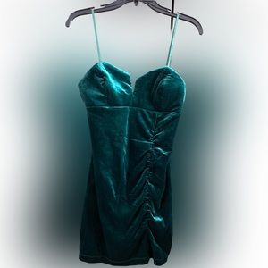 NWT Emerald Sundae Velvet Bodycon Mini Dress SZ L